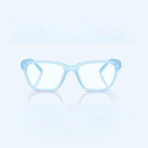 Arnette Phoebe Glasses Frosted Light Blue Transparent Lens Extra Small Case NWOT